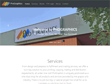 Tablet Screenshot of prographicsllc.com